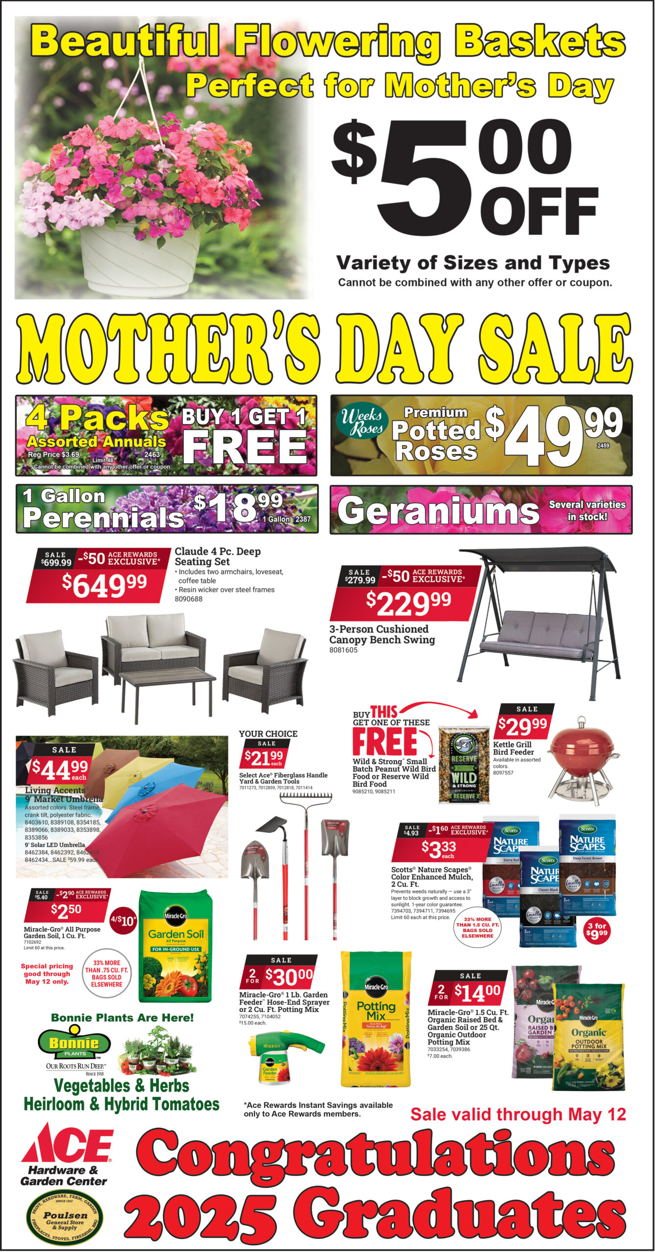 Poulsen Ace Hardware and General Store Mother's Day Sale